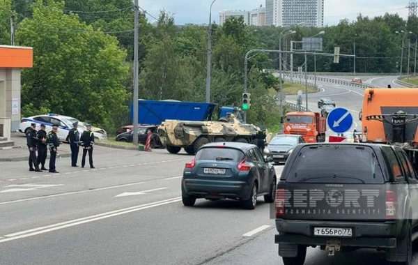 На автодороге из Ростова в Москву размещена военная техника