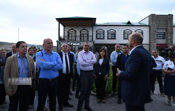 Xarici diplomatlar Ağalı kəndində olublar - FOTO