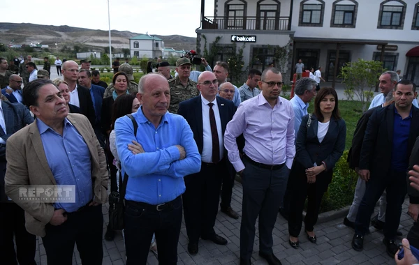 Xarici diplomatlar Ağalı kəndində olublar - FOTO