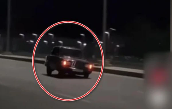В Гяндже задержан автохулиган - ВИДЕО