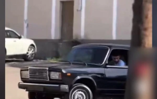 В Гяндже задержан автохулиган - ВИДЕО