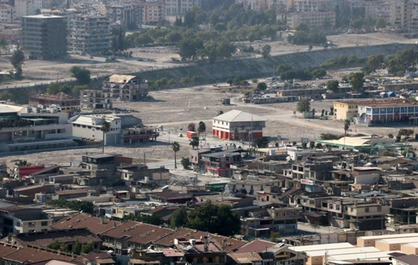 Zəlzələ baş verən Hatayın səmadan görüntüsü - Binalar olan ərazi indi boş qalıb - FOTO