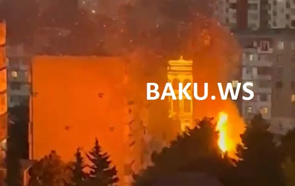 Bakıda güclü yanğın - YENİLƏNİB - VİDEO