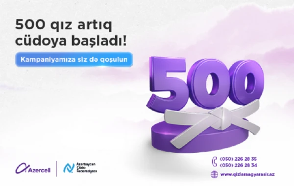 500 qız artıq cüdoya başladı!