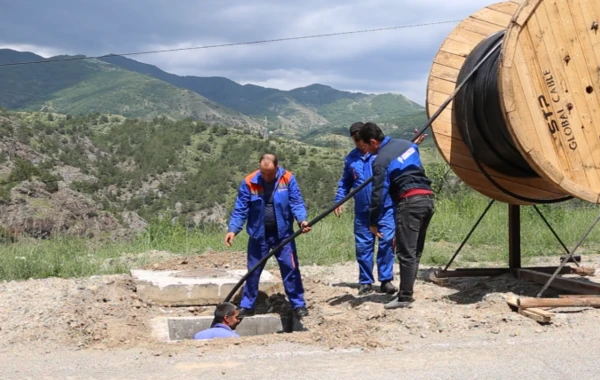 Laçının ən ucqar kəndlərinin elektrik şəbəkəsi yenilənir - VİDEO
