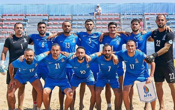 Avropa Oyunları: Azərbaycanın çimərlik futbolu yığması Ukraynaya qalib gəlib