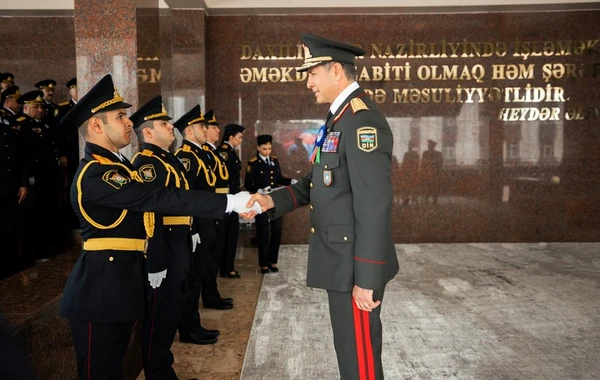 DİN-də “Polis Günü”nə həsr olunmuş təntənəli mərasim keçirilib - FOTO/VİDEO
