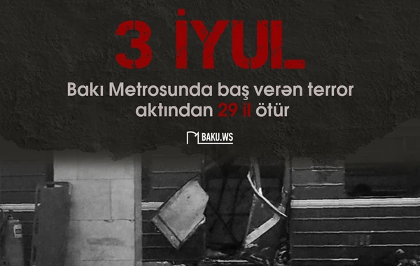 Bakı metrosundakı TERROR AKTINDAN 29 İL ÖTÜR