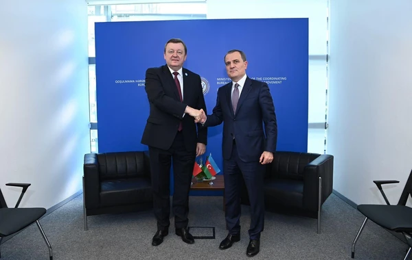 Ceyhun Bayramov belaruslu həmkarı ilə görüşüb - FOTO