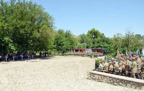 Hərbi hissənin yaradılmasının ildönümünə həsr olunan tədbir keçirilib - FOTO