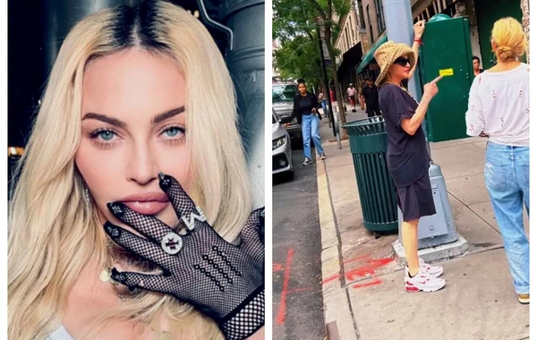Madonna xəstəxanalıq olduqdan sonra ilk dəfə görüntüləndi