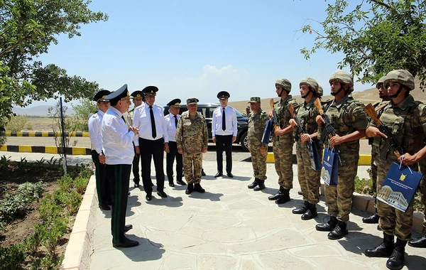 Baş prokuror Naxçıvanda hərbi qulluqçularla görüşüb - FOTO/VİDEO