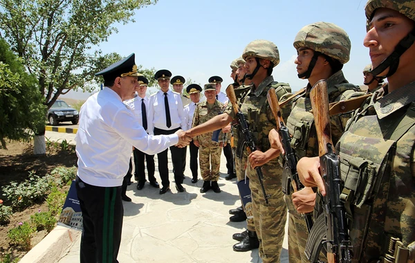 Baş prokuror Naxçıvanda hərbi qulluqçularla görüşüb - FOTO/VİDEO