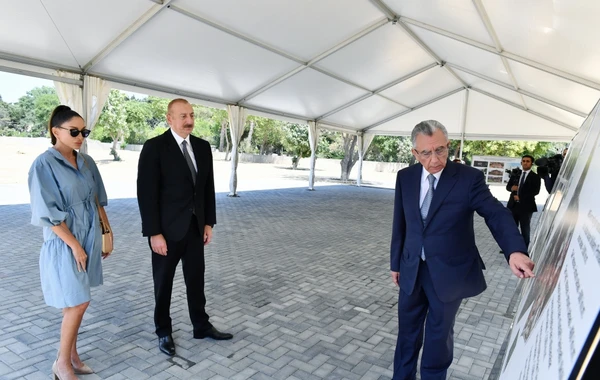 Prezident və birinci xanım Mərkəzi Nəbatat Bağında aparılan işlərlə tanış olublar - YENİLƏNİB - FOTO