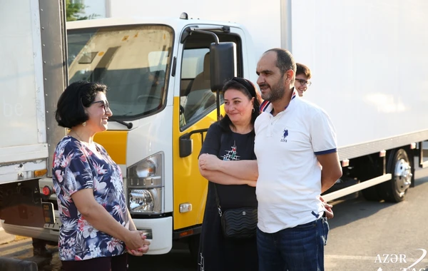 Bu gün daha 23 ailə Laçın şəhərinə yola salınıb - FOTO