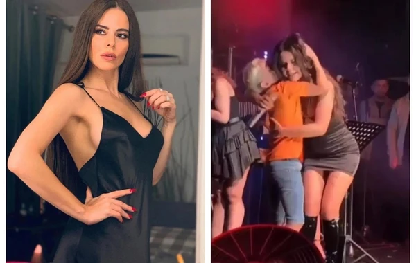 "Kiçik İkardi" Simgenin səhnəsinə qonaq oldu - VİDEO
