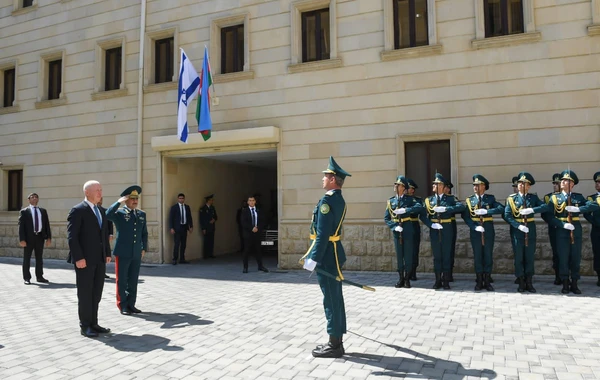 Elçin Quliyev İsrailin müdafiə nazirini qəbul edib - FOTO