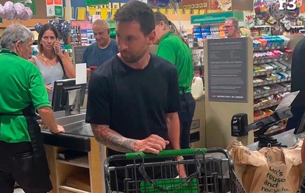 Messi Mayamidə supermarketdə görüntüləndi - FOTO