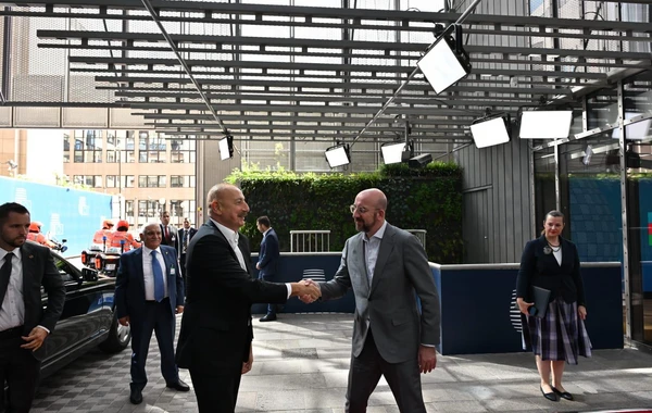 Prezident İlham Əliyevlə Şarl Mişel arasında görüş başa çatıb - YENİLƏNİB-3 - FOTO