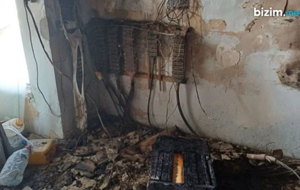 Gəncədə keçmiş icra hakimiyyətinin binasındakı yanğın söndürüldü - FOTO