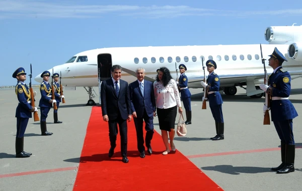 İraq Kürdüstan Regionunun başçısı Azərbaycanda səfərdədir - FOTO