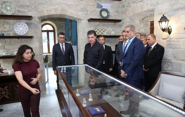 İraq Kürdüstan Regionunun başçısı İçərişəhərlə tanış olub - FOTO