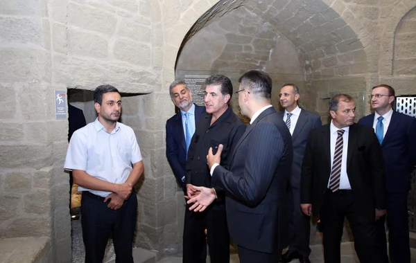 İraq Kürdüstan Regionunun başçısı İçərişəhərlə tanış olub - FOTO