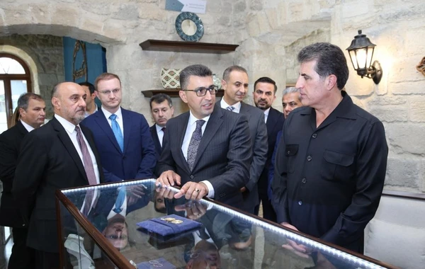 İraq Kürdüstan Regionunun başçısı İçərişəhərlə tanış olub - FOTO