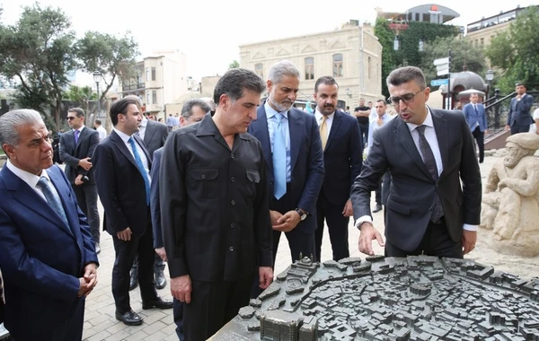 İraq Kürdüstan Regionunun başçısı İçərişəhərlə tanış olub - FOTO