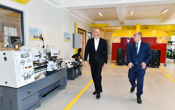 Prezident İlham Əliyev Cəlilabad Dövlət Peşə Təhsil Mərkəzinin açılışında iştirak edib - FOTO - YENİLƏNİB