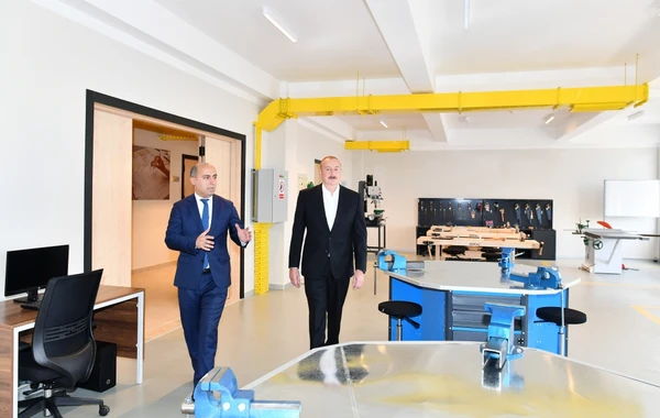 Prezident İlham Əliyev Cəlilabad Dövlət Peşə Təhsil Mərkəzinin açılışında iştirak edib - FOTO - YENİLƏNİB