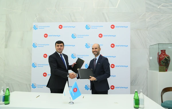 “İnnovasiyalar Mərkəzi” ilə "Azərlotereya" ASC arasında memorandum imzalanıb - FOTO