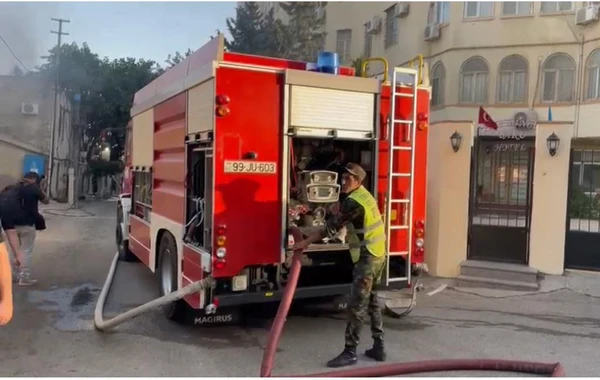 Bakıda fərdi evdə yanğın olub - FOTO/VİDEO