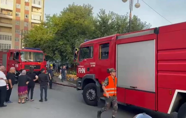 Bakıda fərdi evdə yanğın olub - FOTO/VİDEO