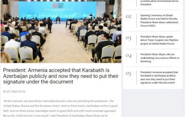 Rumıniya mətbuatı Şuşada keçirilən Qlobal Media Forumundan yazıb - FOTO