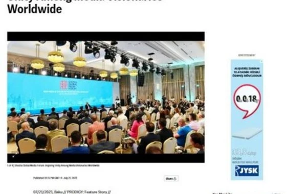 Dünya mediası İlham Əliyevin Şuşa Qlobal Media Forumundakı çıxışına xüsusi maraq göstərir - FOTO