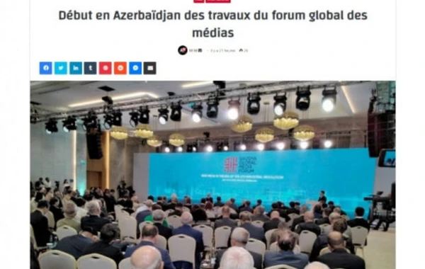 Prezident İlham Əliyevin Şuşa Qlobal Media Forumundakı çıxışı dünya mediasının diqqət mərkəzindədir - FOTO