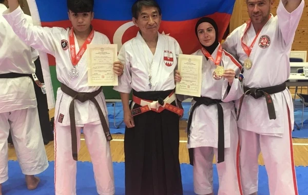 Karateçilərimizdən Okinavada böyük uğur: Beş qızıl, bir gümüş medal qazandılar - FOTO