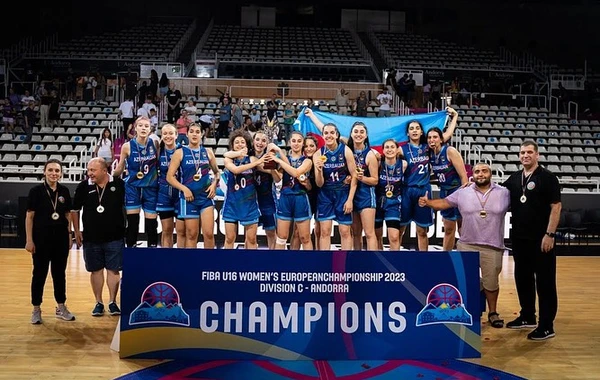 Azərbaycanın basketbol millisi Avropa çempionu olub - FOTO