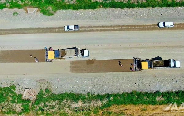 Ağdam-Hindarx-Ağcabədi avtomobil yolu yenidən qurulur - FOTO