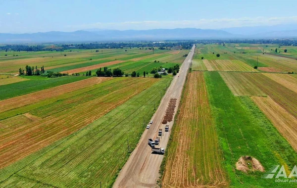Ağdam-Hindarx-Ağcabədi avtomobil yolu yenidən qurulur - FOTO