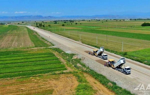 Ağdam-Hindarx-Ağcabədi avtomobil yolu yenidən qurulur - FOTO