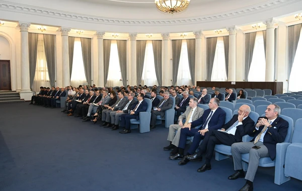 XİN-də Azərbaycanda akkreditə olunmuş diplomatik korpus üçün brifinq keçirilib - FOTO