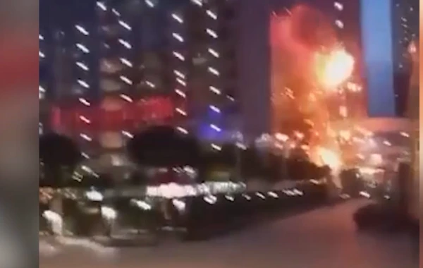 “Moskva-Siti”nin binasına dron çırpıldı - VİDEO