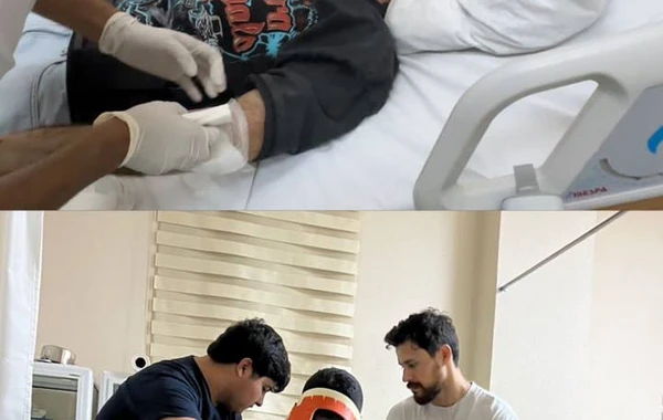 Bakıda jurnalisti və müğənnini avtomobil vurdu - FOTO