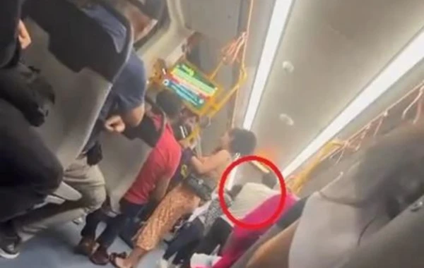 Qadın ərini metroda başqa xanımla gördü - Evin açarlarını istədi - VİDEO