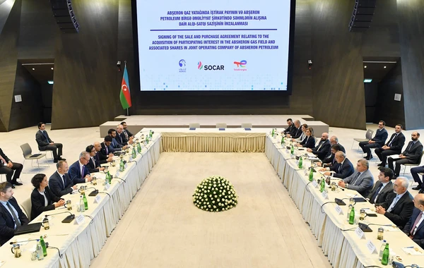 Abşeron qaz-kondensat yatağına yeni səhmdar daxil olur - FOTO/VİDEO