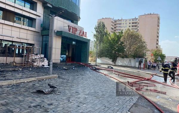 “Green House” şadlıq evində yanğın 500 kvadratmetr ərazini əhatə edib - FOTOREPORTAJ