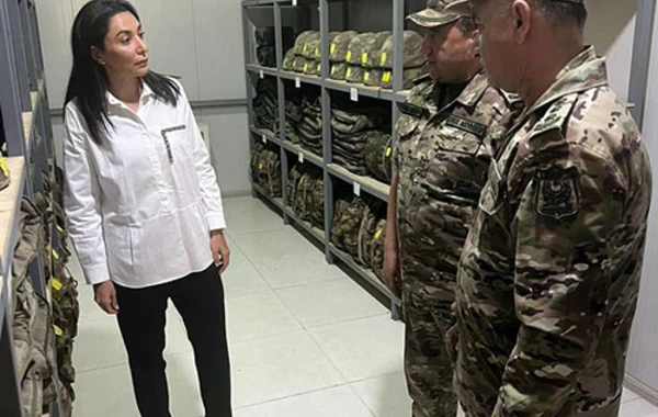 Ombudsman Aparatının nümayəndələri hərbi hissəni ziyarət ediblər - FOTO
