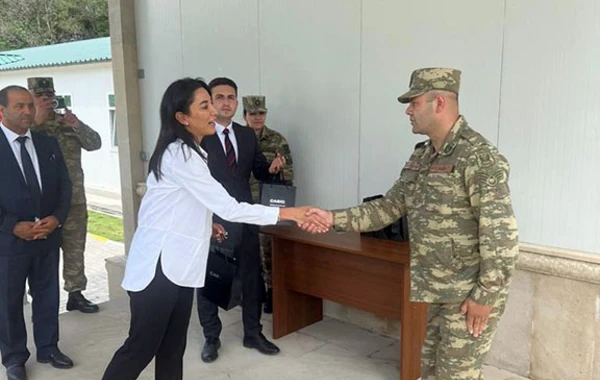 Ombudsman Aparatının nümayəndələri hərbi hissəni ziyarət ediblər - FOTO